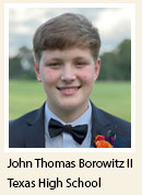JBorowitz.jpg John Thomas Borowitz, Texas High School